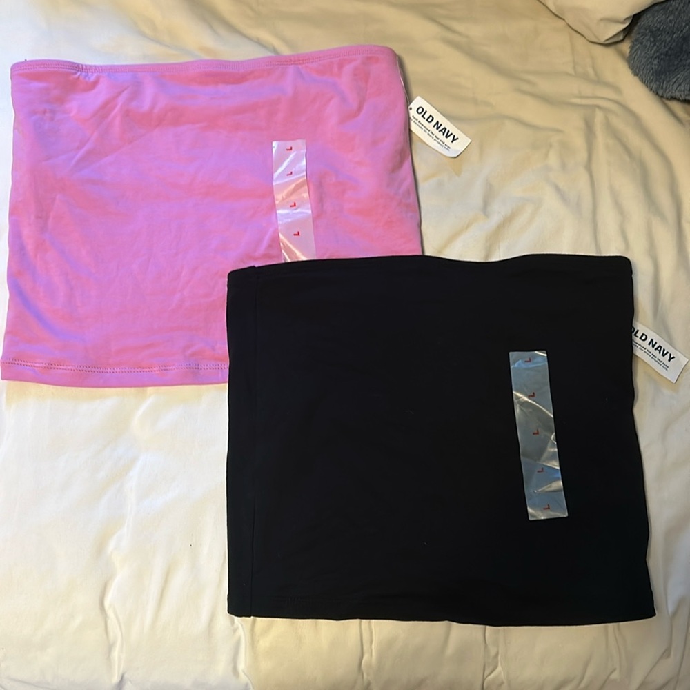 Two old navy tube tops brand new never been worn